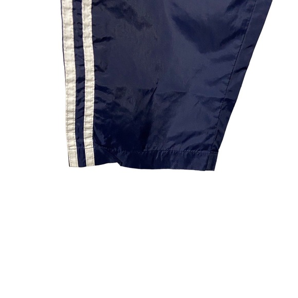 Adidas Vintage Windbreaker Track Pants Men M Jogger Blue Snap Button Legs Y2K - Picture 6 of 13